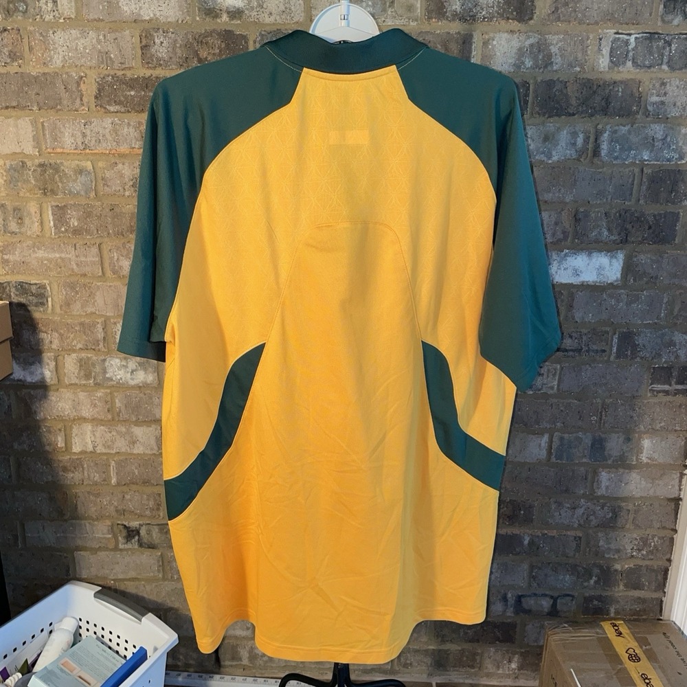 Reebok Green Bay Packers Polo Shirt Men's XL Green Gold Embroidered NFL - Picture 7 of 7